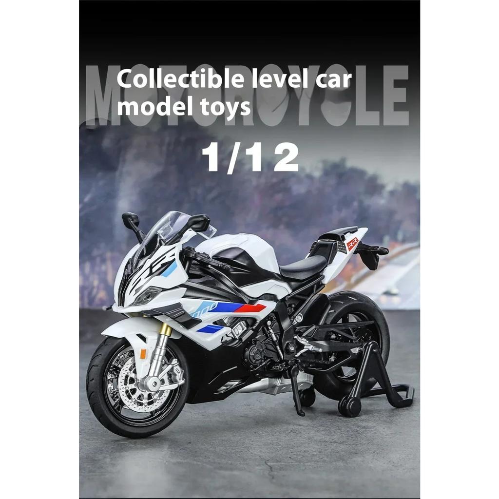 1/12 BMW RRS1000 Alloy Diecast Motorcycle Model Collect Hobbies Simulation Racing Model Super Sport Miniature Collection Gifts