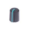10Pcs Soft Rubber Half Shaft Knob Potentiometer Knob 180 Degree D-Shaped Knob