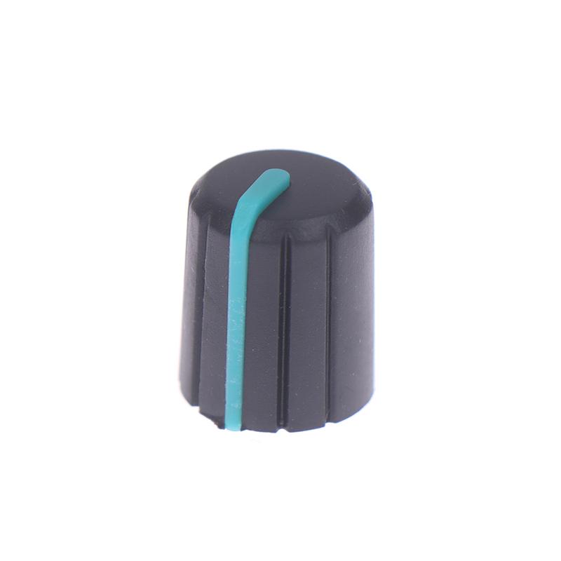 10Pcs Soft Rubber Half Shaft Knob Potentiometer Knob 180 Degree D-Shaped Knob