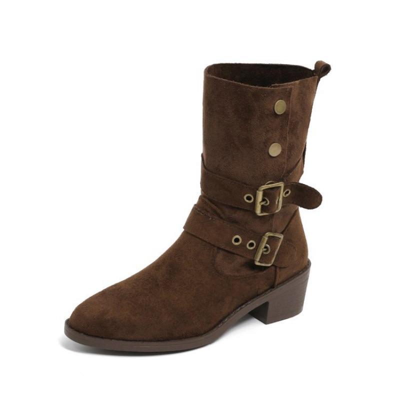 Short Boots, Women's Shoes, Slim Boots, New Retro Pointed Boots, Fashion Boots, Martin Boots
