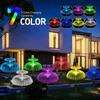 Solar Garden Lights Outdoor Waterproof Fiber Optic Jellyfish Lawn Lights Outdoor Patio Villa Yard Decor Garden Decoration Ground Plug-in Lamp