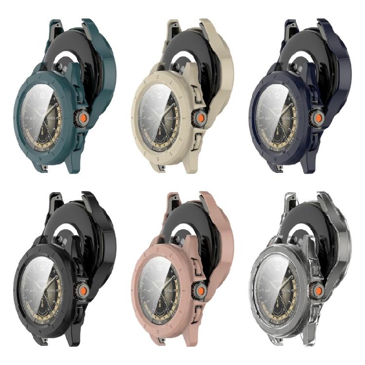 Protetor de Tela Integrado Capa para Relógio Esportivo Resistente a Arranhões Choque Smartwatch Cobertura Total Bumper Shell