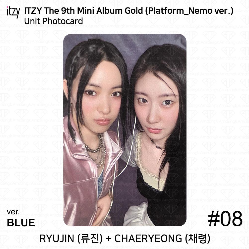 

ITZY 9th Mini Album Gold Platform Nemo ver Фотокарта Постер QR YEJI RYUJIN KPOP Unit #8