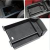 For BMW X3 2025 Center Console Armrest Organizer Tray Durable ABS Black Storage Box with Divider Car Interior Accessories