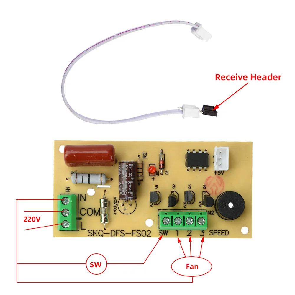 Fan Remote Control Modified Board Fan Control Motherboard Remote Control Circuit Board for Floor Stand Electric