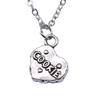 Volleyball Pendant Necklace Sports Athlete Lover Charm Jewelry 40cm Short Chain