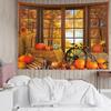 Autumn Forest Tapestry: Menir, Pumpkin, Sunflower, Maple