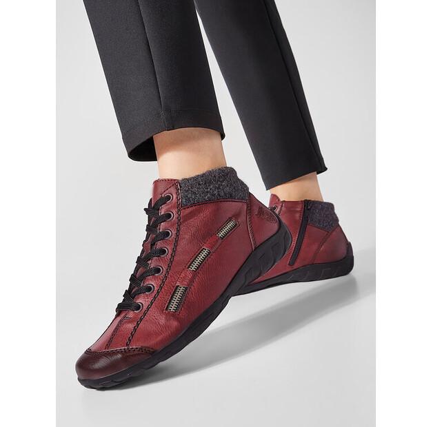 Ботильоны Rieker L6543-35 бордового цвета