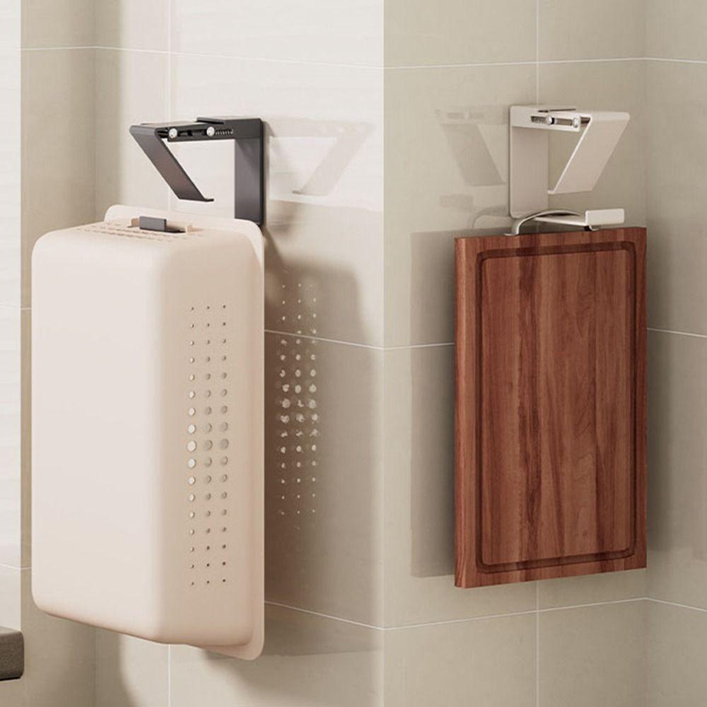 Hole-free Washbasin Hook Carbon Steel Basin Storage Stand Washbasin Rack Holder  Toilet