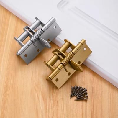90 Degree Door Closer Right Angle Positioning Automatic Closing Hinge Rebound Self-Closing Invisible Door Spring Hinge Cabinet