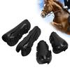 4 szt. Ochraniacze na nogi konia PU skorupa oddychające przednie tylne buty na nogi konia na każdą pogodę