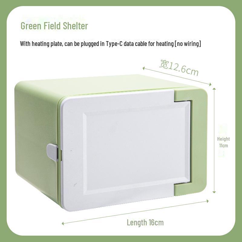 

Зимнее греющееся гнездо для хомяка - Дизайн «Золотой медведь», Уютная хлопковая квадратная хижина для сна