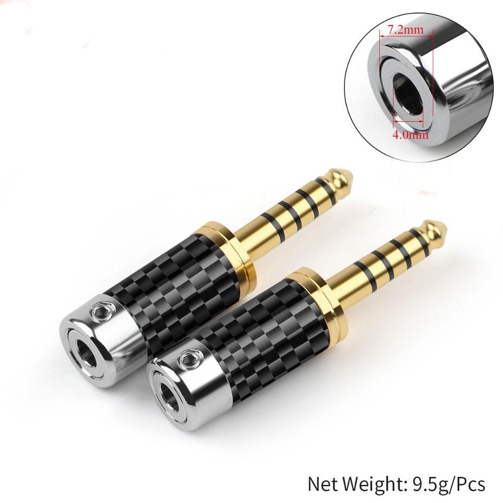 For NW-WM1ZA4.4 Carbon Fiber Audio Jack Balanced Adapter 4.4mm 5 Pole Male 5 Poles Stereo Jack