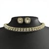 New Arrival Fashion Solid Color Zircon Heart Alloy Bamboo Chain Necklace for Women