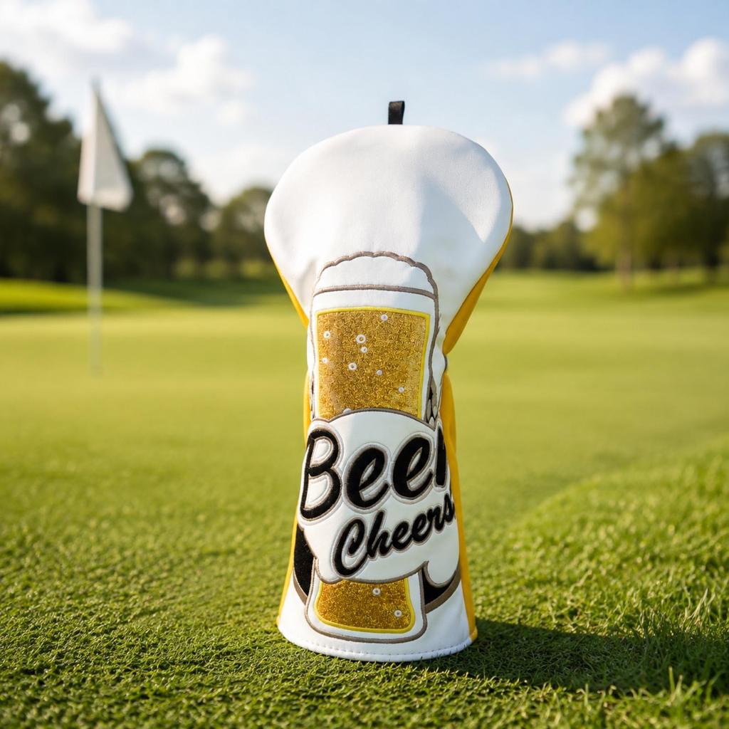 Sturdy Driver Wood Headcover with Pull Tab Scratch-Resistant Leather Head