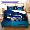 Name Custom Hertha BSC Logo Pattern Bedding Set Quilt Cover Pillowcase Home Decor Gift (1 * Duvet Cover + 2 * Pillowcase, Without Core)
