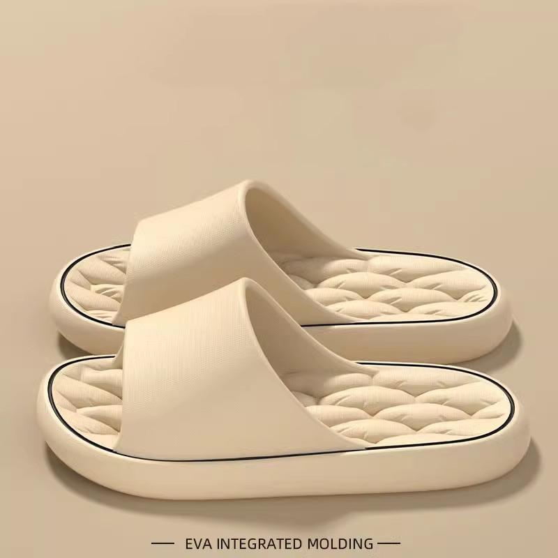 Fashion New Fashion Solid Concise Summer Home Slippers Men's Women's EVA Lightweight Indoor Bathroom Slippers Couples Slide Beach Sandal
