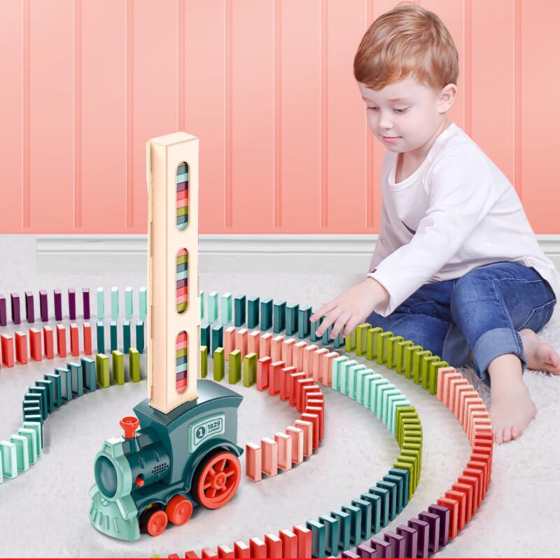 Automatic Domino Laying Train