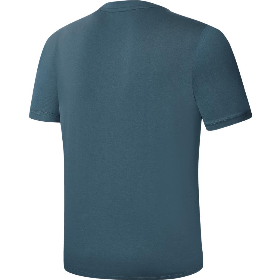 FILA Basic Minimalist Sports Fitness Cool Feeling Round Neck Short Sleeve T-Shirt Men Tops Tea-Blue A11M331114F-DB