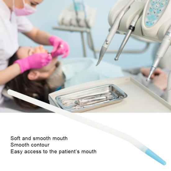 25pcs / Bag Dental   Bends Pipe Oral  Curved Elbow Suction Straw Aspirator Tube Dentist Tool