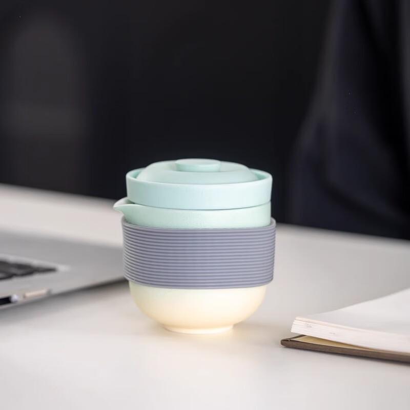 Portable Gradient Ceramic Travel Tea Set