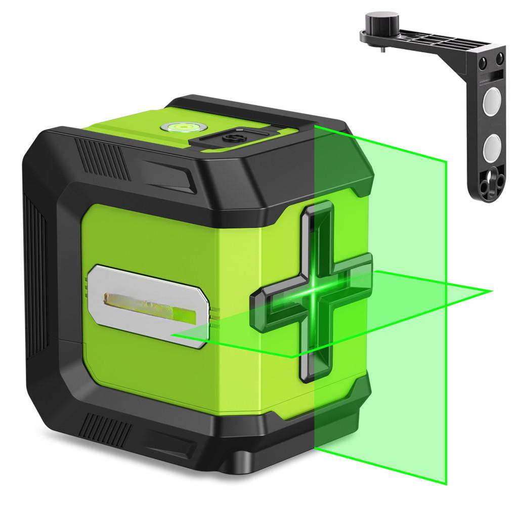 3.7V Small Two Line Laser Level High Precision Auto Self Leveling Laser Projector 360° Horizontal Vertical Cross Measuring Tool