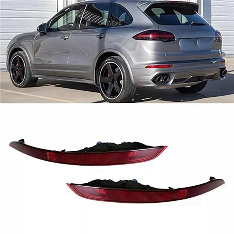 1Pair Rear Bumper Brake Light Reflector For Cayenne 2018- Left+Right 9Y0945725A /9Y0945726A