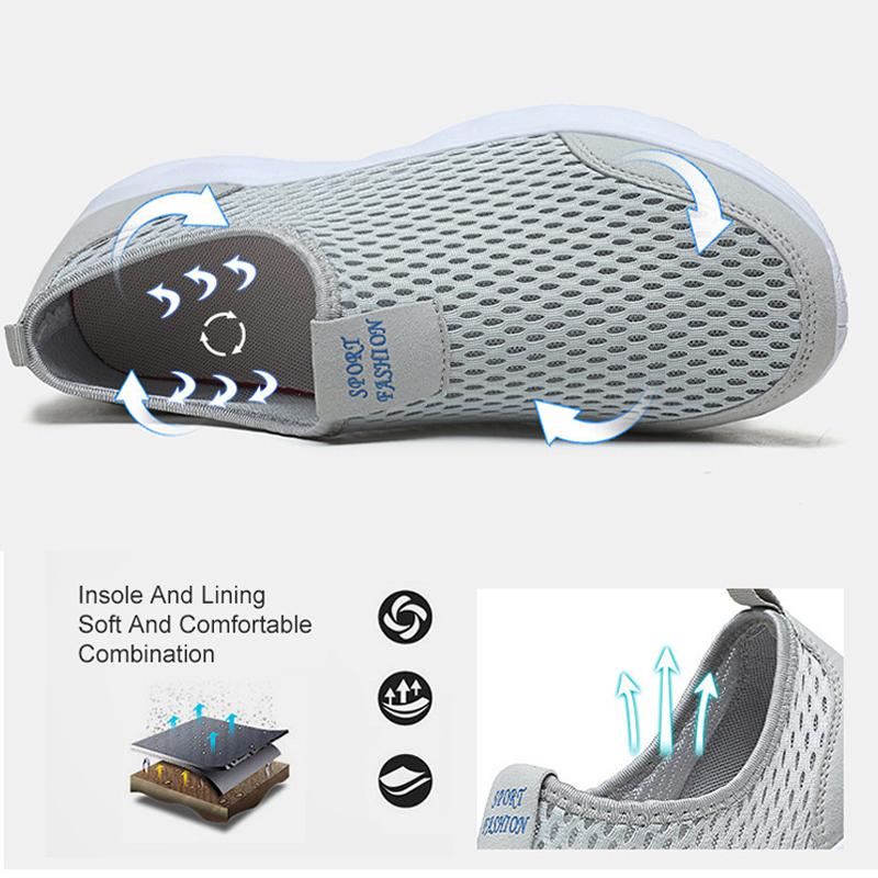 Men Loafers 2024 Summer Lightweight Walking Mesh Breathable Summer Comfortable Casual Shoes Couple Zapatillas Hombre Sneakers