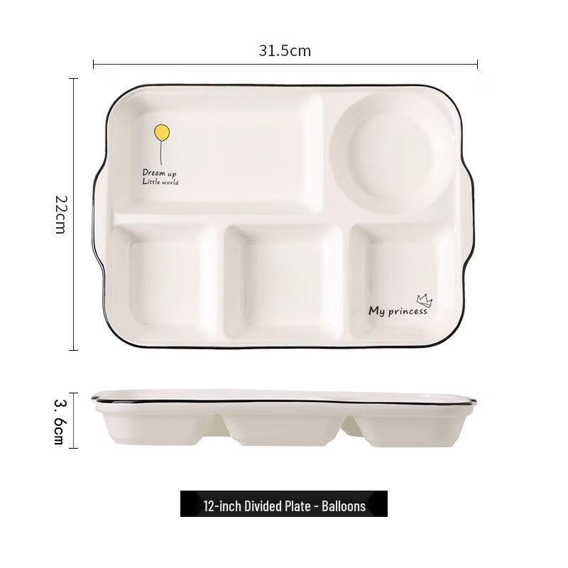

Ceramic Deep Divided Meal Plate