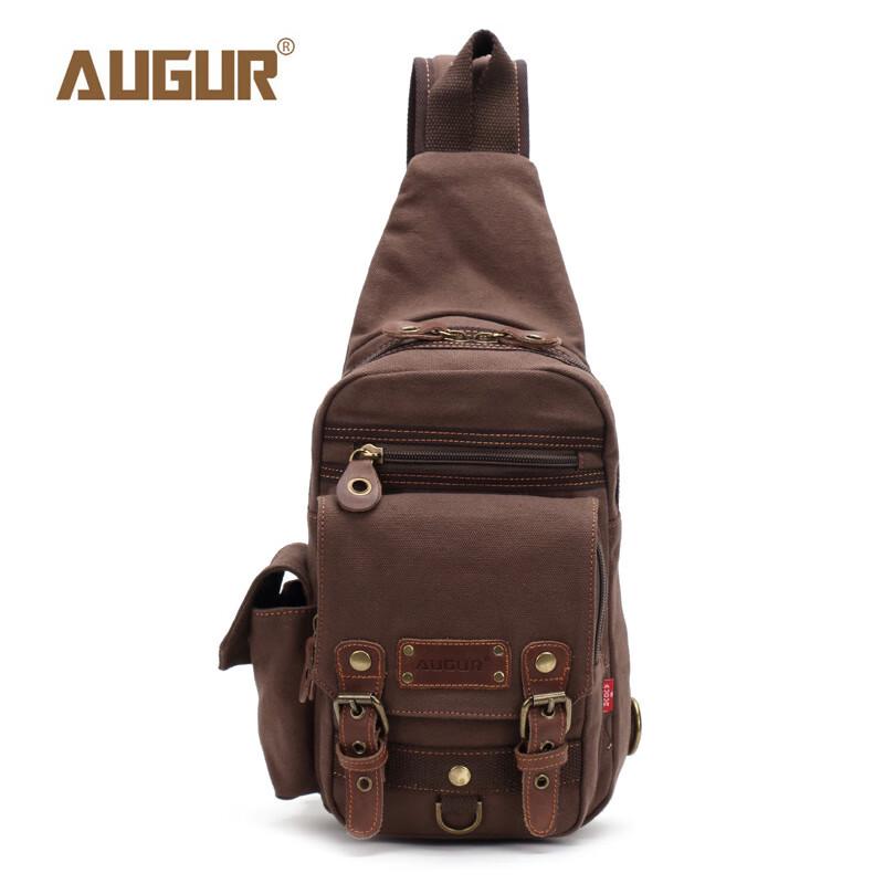 Мужская холщовая нагрудная сумка Yileqi Aoge