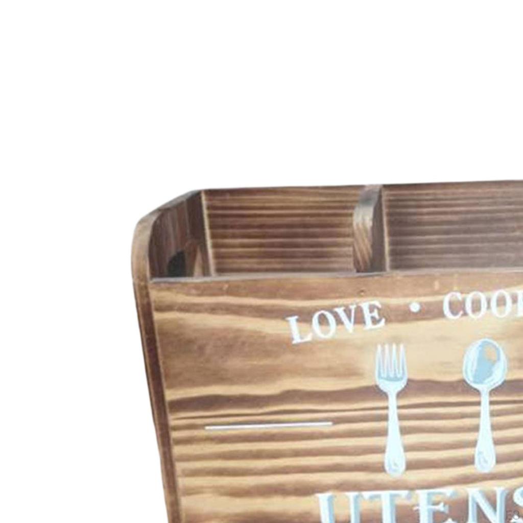 Kitchen Utensil Holder Cutlery Box for Forks Spoons Knives Storage Crock Organizer