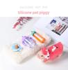 Silicone Animal Baby Bottle Set: Handmade Pig Outfit with Decompression Toy Model