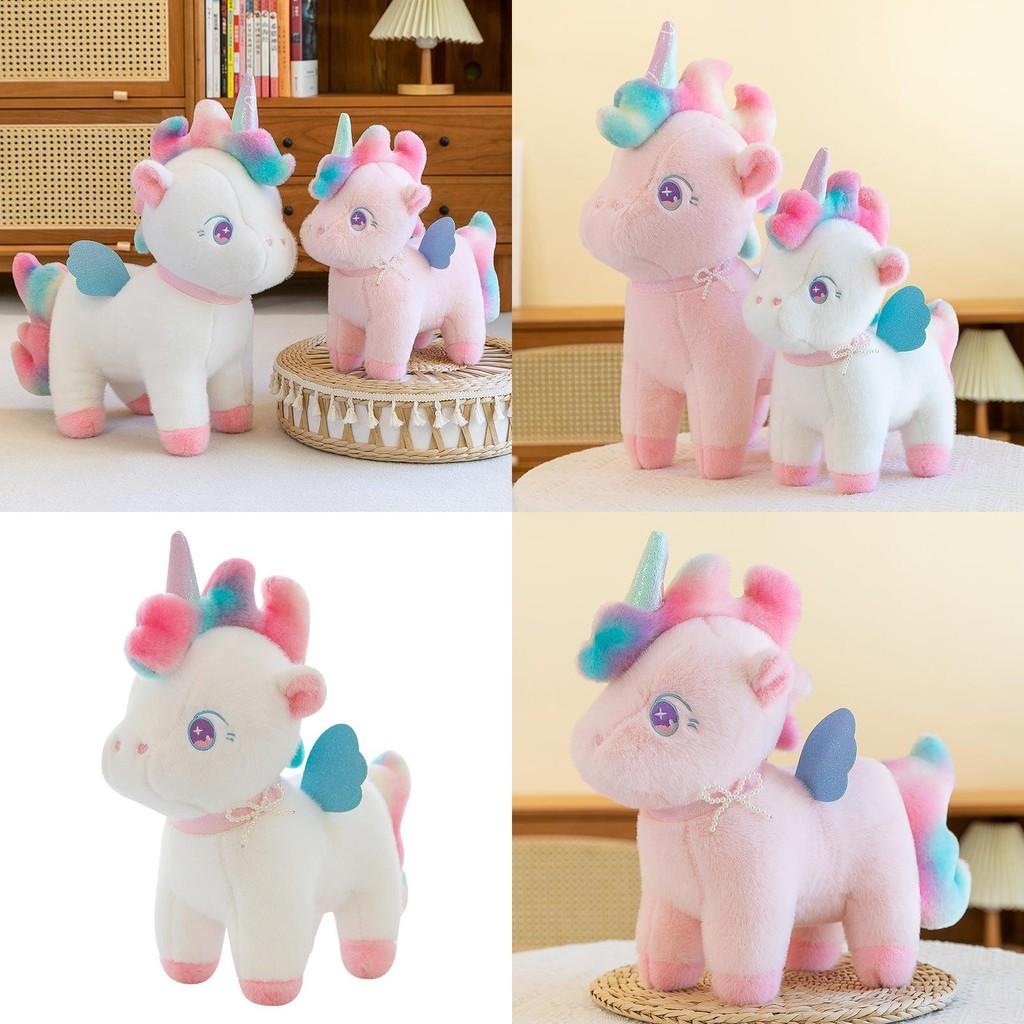 Unicorn Plush Toy Soft Stuffed Animal Pillow For Kids Girls Bedroom Decor Special Characters Included