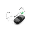 Hot Foldable Clear Men Women Reading Glasses Grid Case with Belt Clip Presbyopic Ultra-light  TR Magnifying Glasses  +1.0~4.0