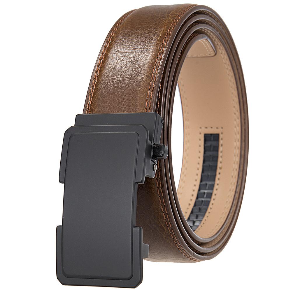 Belt Belt, Two-Layer Leather Belt, Automatic Buckle Belt Ly36-25568-1