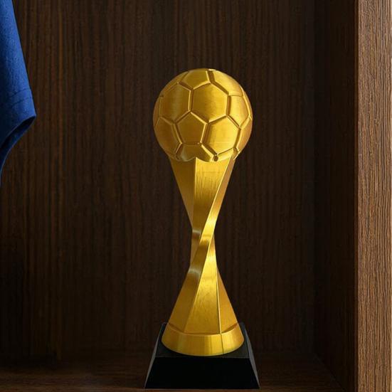 3D Printed Football Trophy Ornament, Mini Desk Display Model, Football Sports Figurine for Fan Souvenir Game Prize Collectible Gift