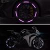 20Pcs Rainbow Car Wheel Reflective Sticker Personalized Motorcycle Electric Bicycle Colorful Anti Night Light Decorative Sticker