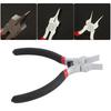 Slim Flat Nose Pliers Wide Flat Nose Pliers 5 Inch Multifunctional Ni Iron Alloy Thin Flat Needle Nose Pliers for Jewelry Making