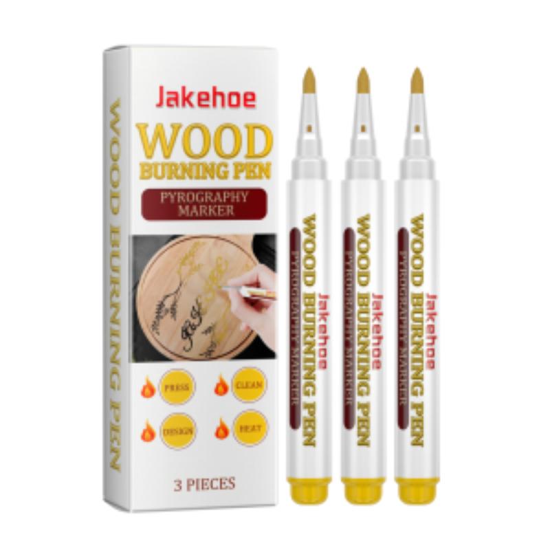 Chemical Wood Burning Marker Fine Point Pyrography Pen Scorch Tool for DIY Artistic Wood Design