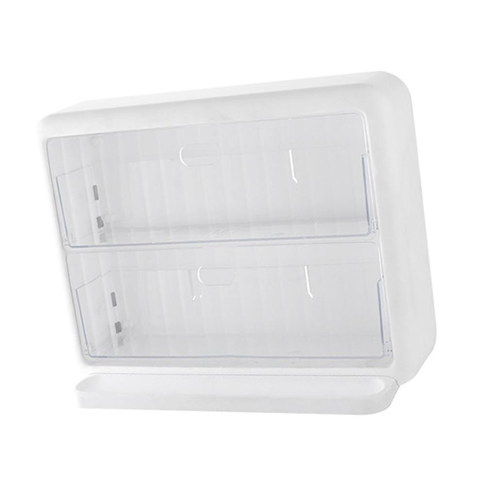 Wall Mounted Coffee Capsule Holder Clear Acrylic Compact Tea Bag Storage Rack for Office