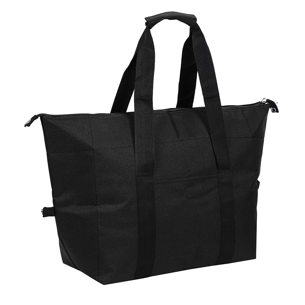 

Большая мягкая эко-сумка-тоут с термоизоляцией [FUPUTWO] Сумка, Сумка, Вместимость, Водонепроницаемая, Сумка-холодильник, (Маленький, Черный) чёрный