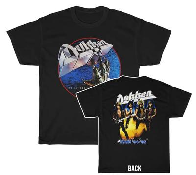 T-shirt Dokken Band Noir Double Face Coton Taille S-234XL Cadeau Pour Ami
