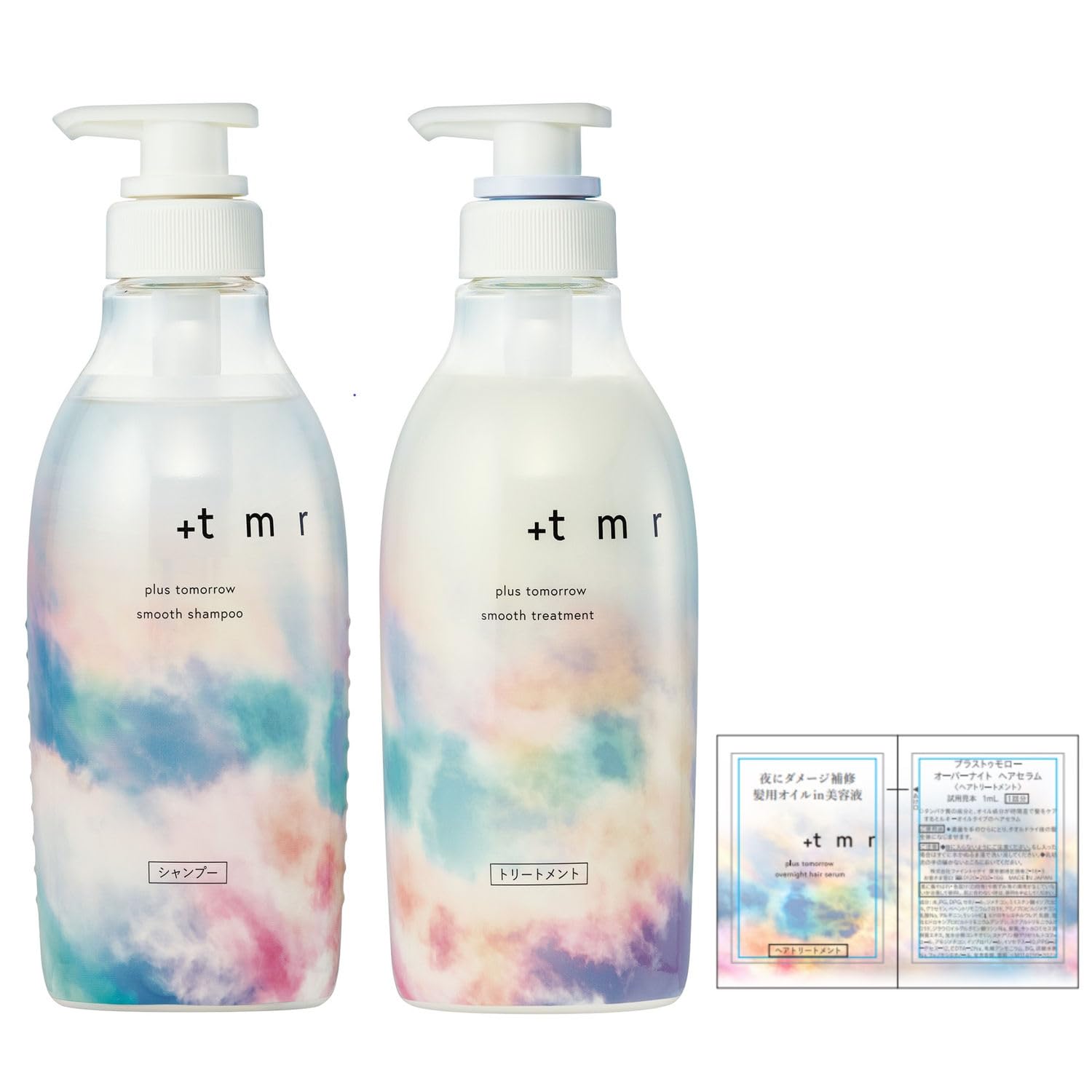 

+tmr Plus Tomorrow: Shampoo Treatment Set Bottle + Bonus [Smooth] Protein Hair Care Damage Conditioner