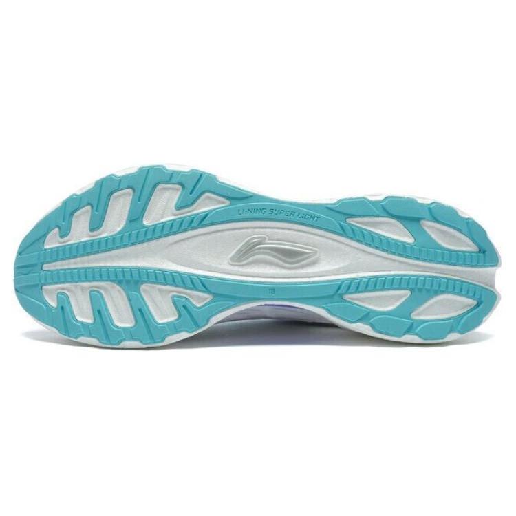 Li Ning Super Light 18 Slip Resistant, Abrasion Resistant, Rebound Low top Running Shoes Men's White Blue Purple ARMR007-6