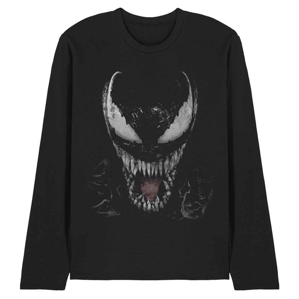 Marvel Womens/Ladies Venom Face Long-Sleeved T-Shirt