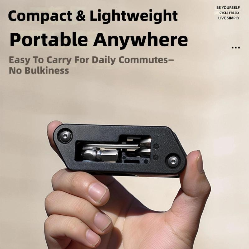 10 in 1 Bicycles Maintenance Tool Pocket Size Heavy Duty Bikes Multiple Tool Multifunctional Bikes High Strength Wrench