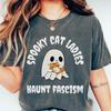 Spooky Cat Comfort Colors Shirt and Kids Tshirt: Witchy Anti-Fascism Halloween Tee