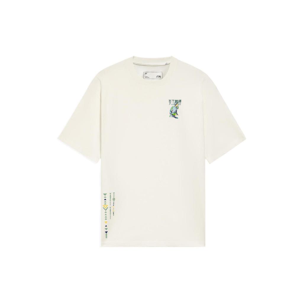 Li Ning Sports Life Collection T Shirt Men's Beige AHSS359-7