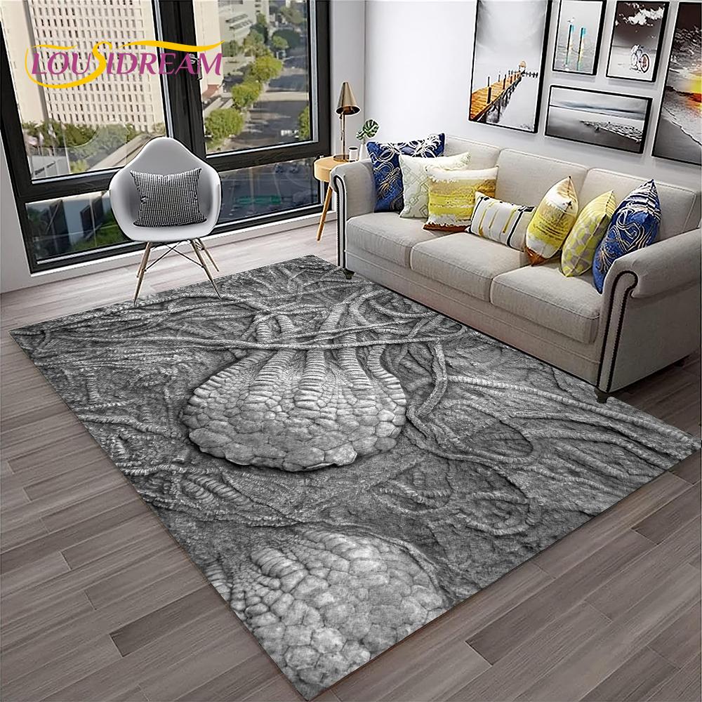 Animal Fossil Dinosaur 3D Series Carpet HD Rug for Home Living Room Bedroom Sofa Doormat Decor,kids Area Rug Non-slip Floor Mat