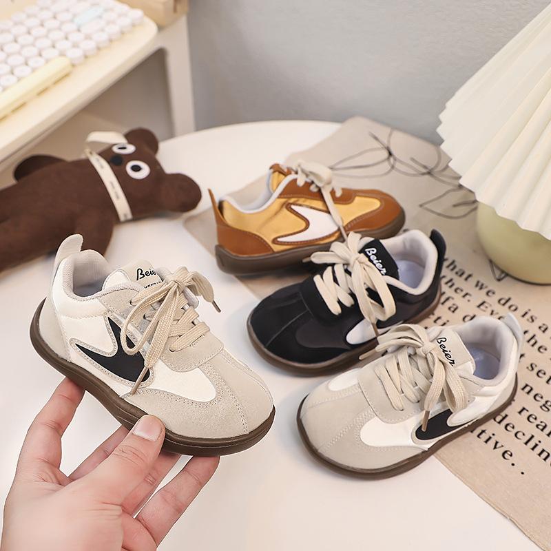 2025 Frühling und Herbst neue Kinder-Board-Schuhe weiche Sohle deutsche Trainingsschuhe Mädchen Mode Retro Sportschuhe Jungen Forrest Gump Schuhe